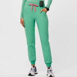 Figs Surgical Green High Waisted Zamora Jogger Scrub Pants